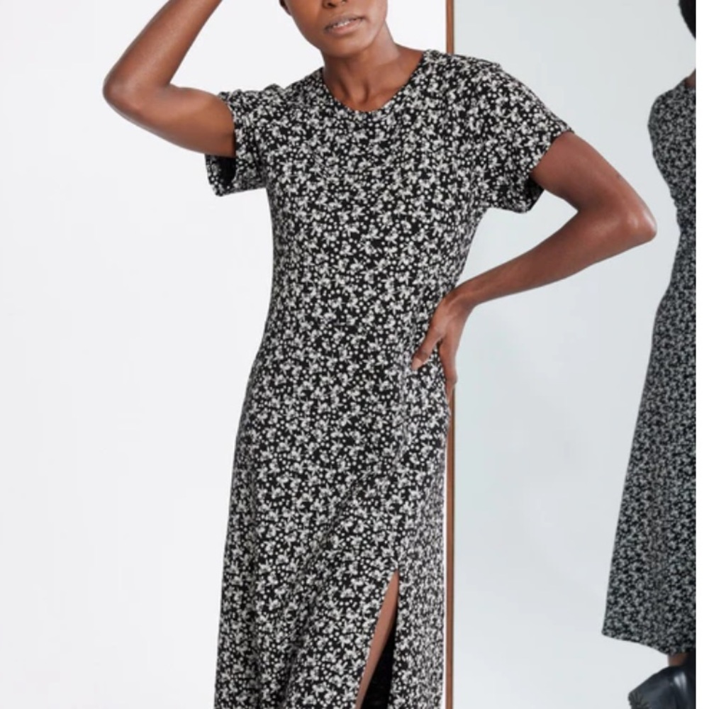 Known Supply “Claudia Dress” featuring a slit on the side